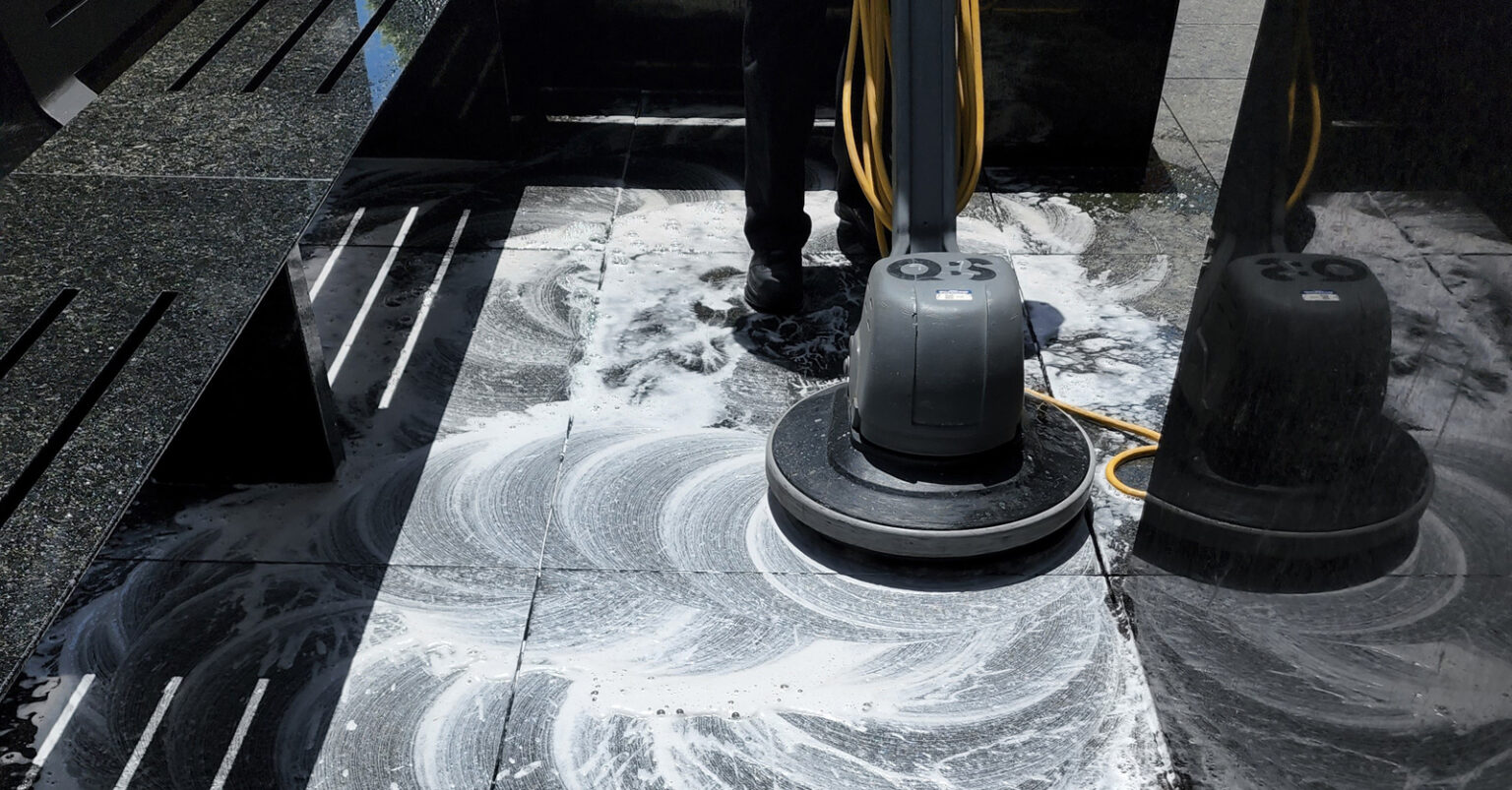 Cleaning marble